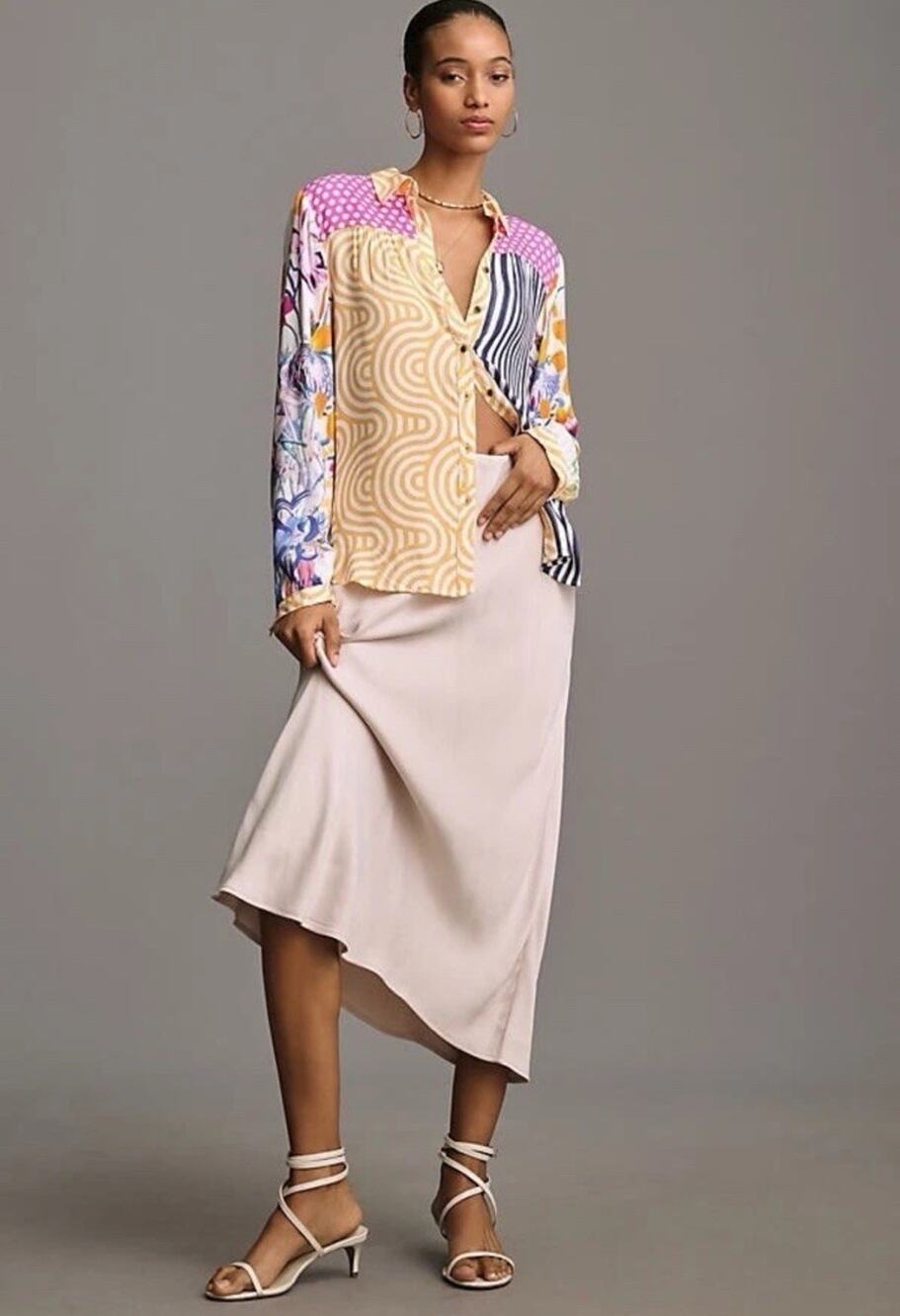 Maeve The Paz Button Up Shirt By In Multi Size Small